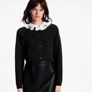 New Ruffle Collar Cardigan